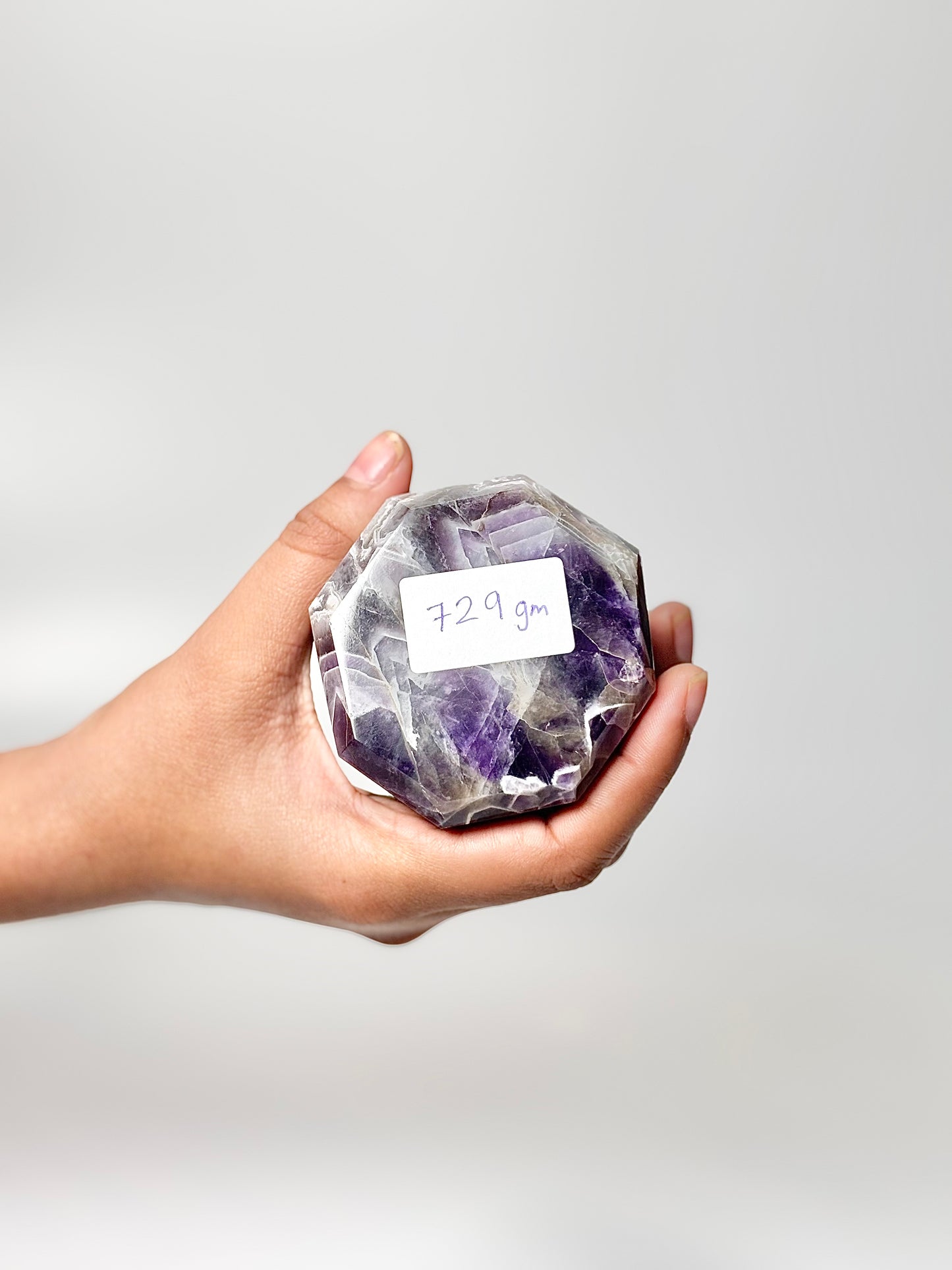 Eight Facet Chevron Amethyst Tower – 729g - Balanced Energy & Refined Clarity