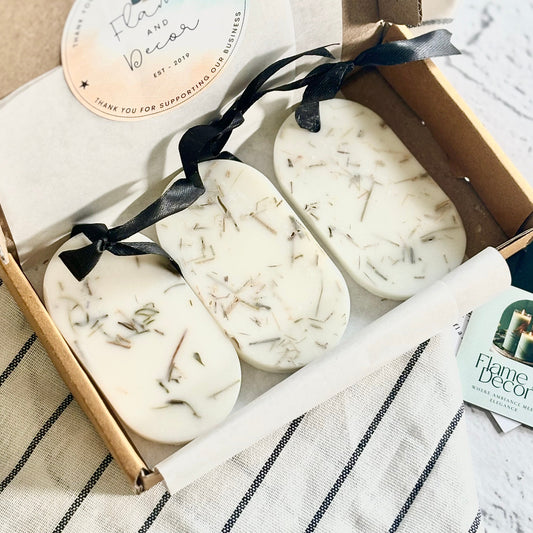 Oval Lime & Lemongrass Scented Soy Wax Sachet | Pack of 3