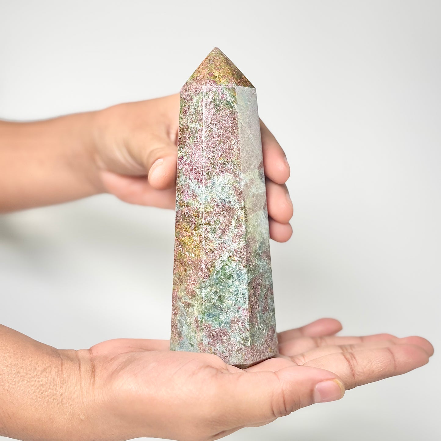Eight Facet Ruby in Kyanite Tower – 55g3 -Distinctive Colour & Balanced Form