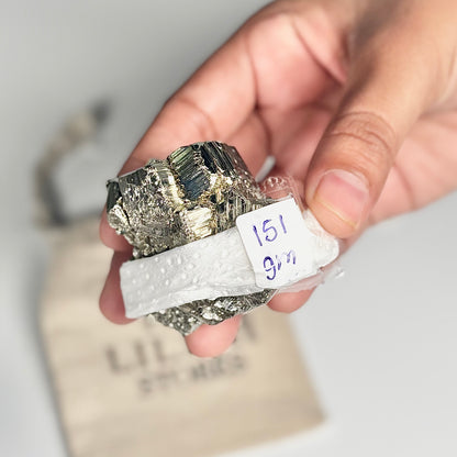 Peruvian Pyrite Cluster – 151g -Golden Brilliance & Striking Presence