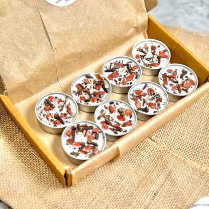 Clove & Red Jasper Soy Tealight Candle