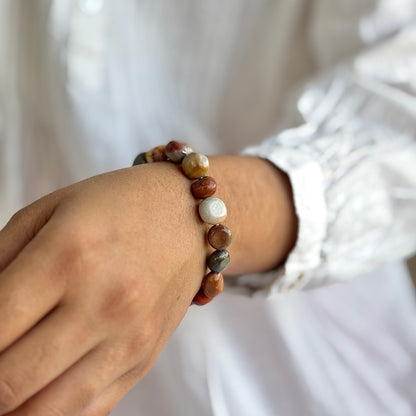 Mookaite Mini Tumble Bracelet Stone| Protection, Strength & Courage