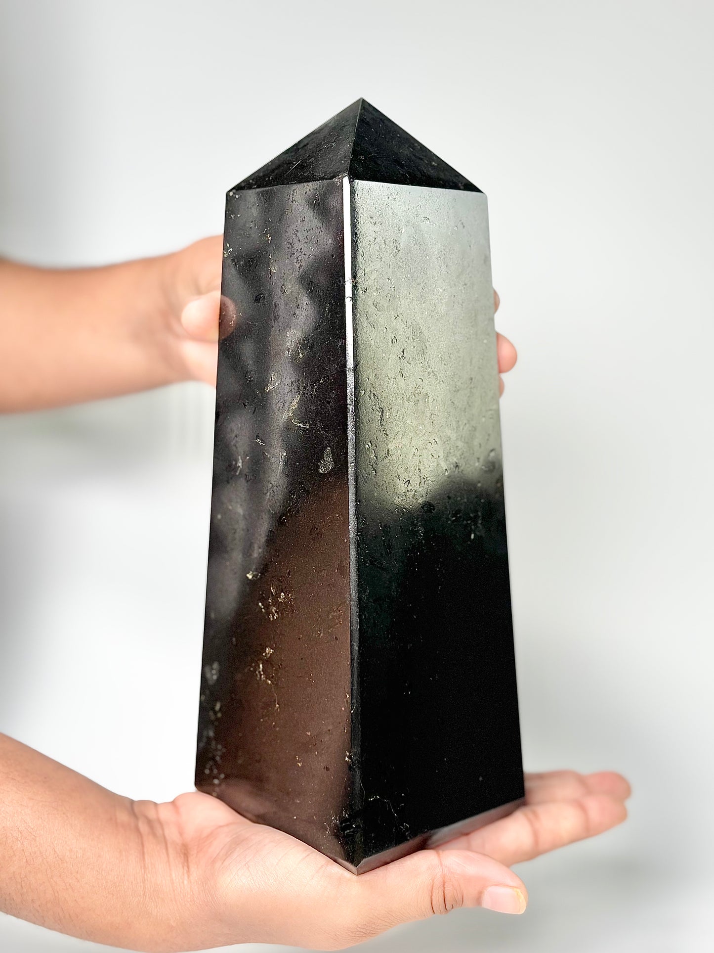 Four Facet Black Tourmaline Tower – 2.5 Kg - Strength, Stability & Refined Style