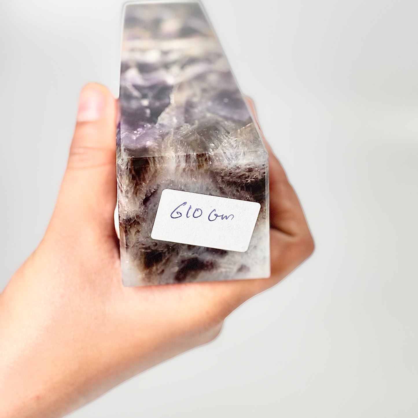Four Facet Chevron Amethyst Tower – 610g - Amplified Intuition & Focused Healing