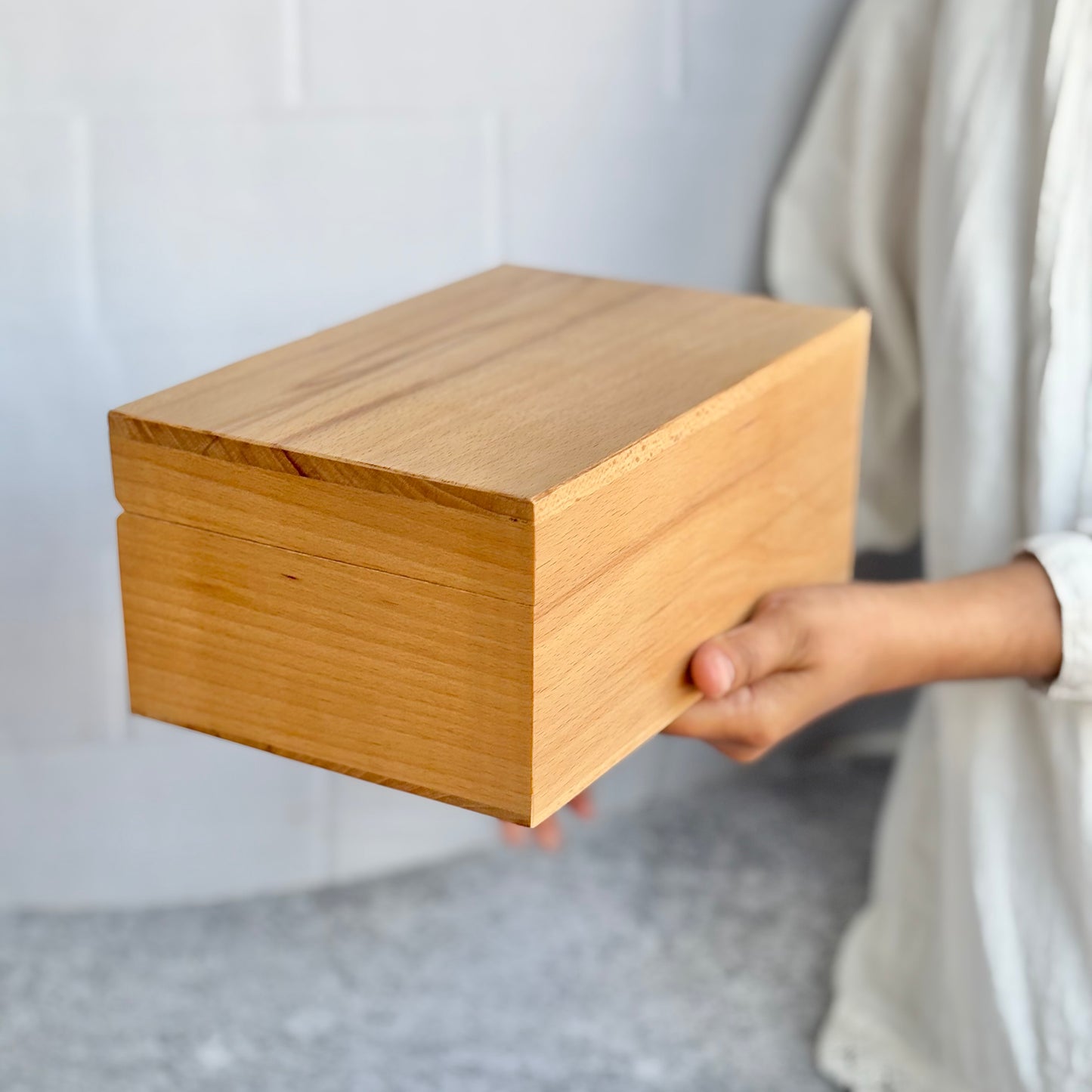 Steam Beech Woodeen Box | Perfect for Storing Tarot Cards and Crystals | Medium