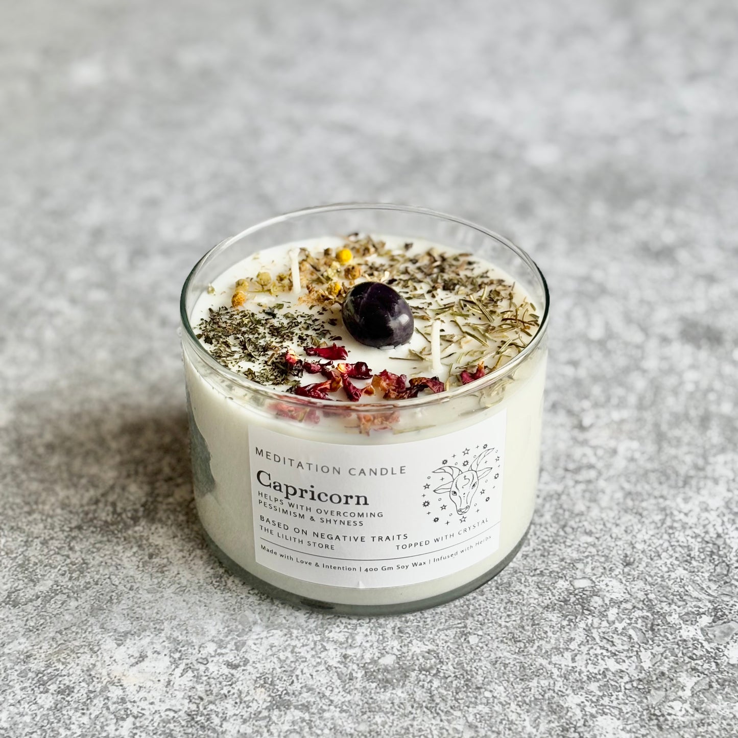 Capricorn Zodiac Soy Intention Candle | 400 Gm