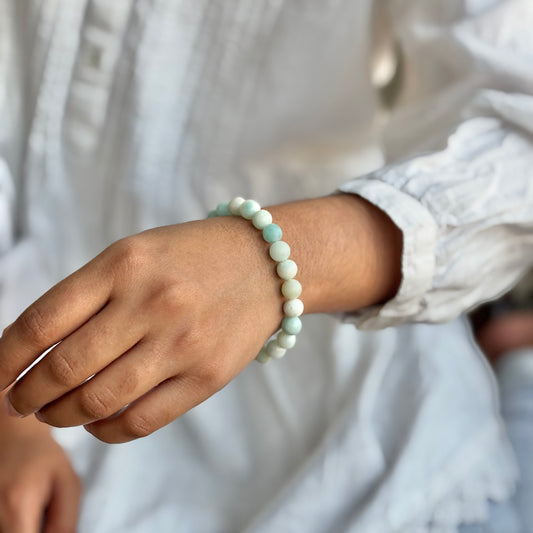 Amazonite Bead Bracelet - 8mm | Prosperity