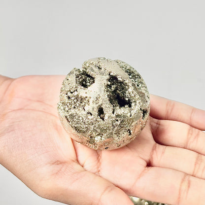 Pyrite Druzy Sphere – Peruvian Pyrite