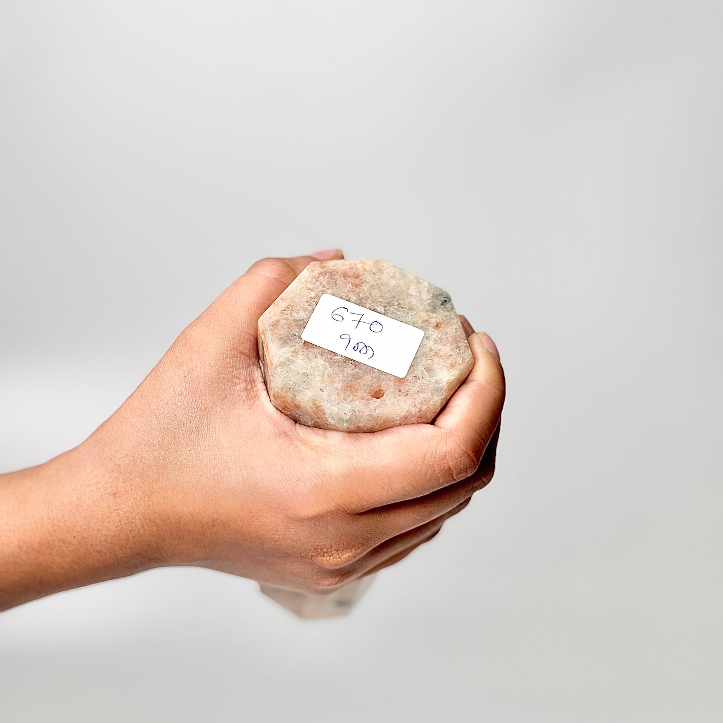 Eight Facet Sunstone Tower – 670g - Radiance, Warmth & Uplifting Energy