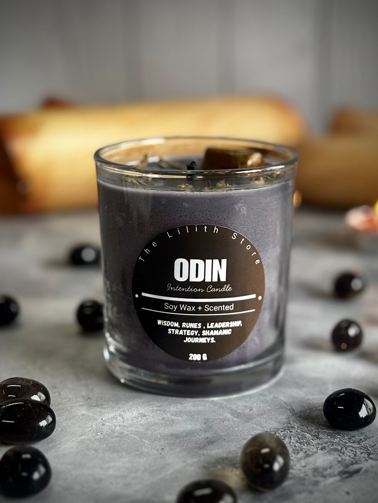 Odin Altar Candle – 200 g Soy Wax Jar Candle for Ritual & Devotion