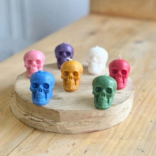 Small Size Skull Soy Candle - Pack of 1 | Colour Option Available