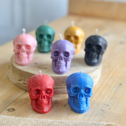 Medium Size Skull Soy Candle - Pack of 3 | Colour Option Available