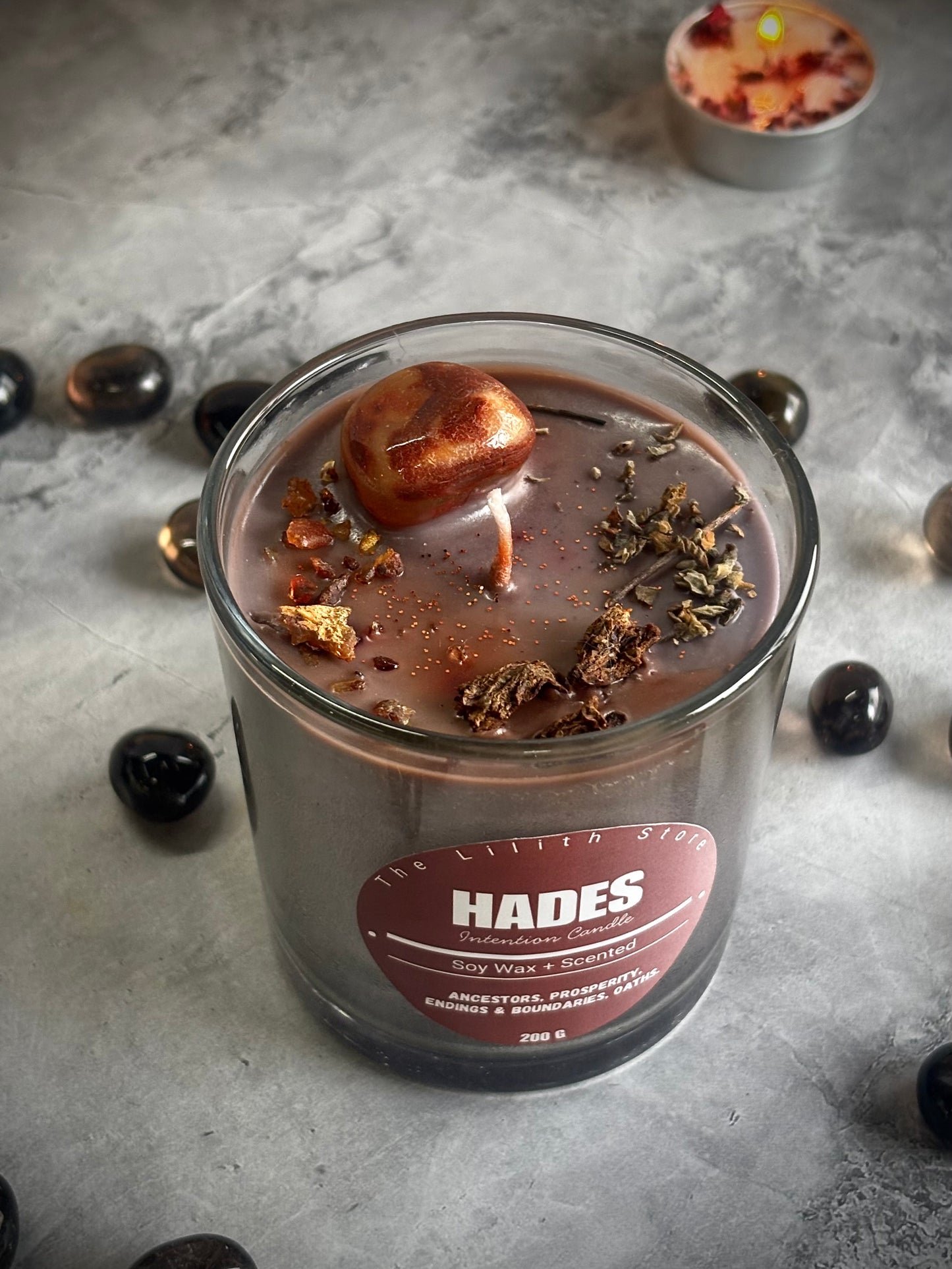 Hades Altar Candle – 200 g Soy Wax Jar Candle for Ritual & Devotion