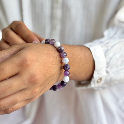 Calm & Anxiety Relief - 8mm Bead Bracelet | Combination Bracelet Series