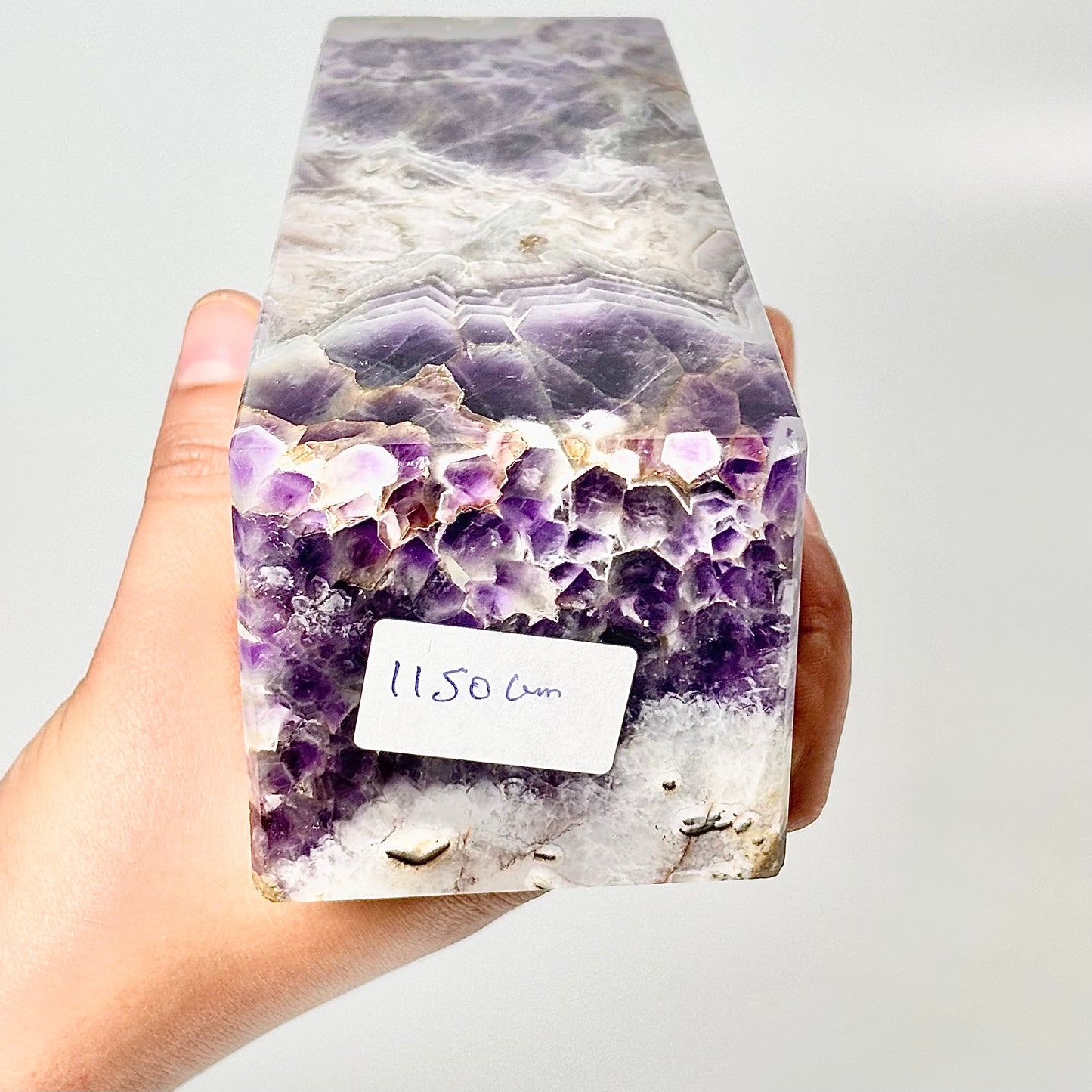 Four Facet Chevron Amethyst Tower – 1150g - Amplified Intuition & Focused Healing
