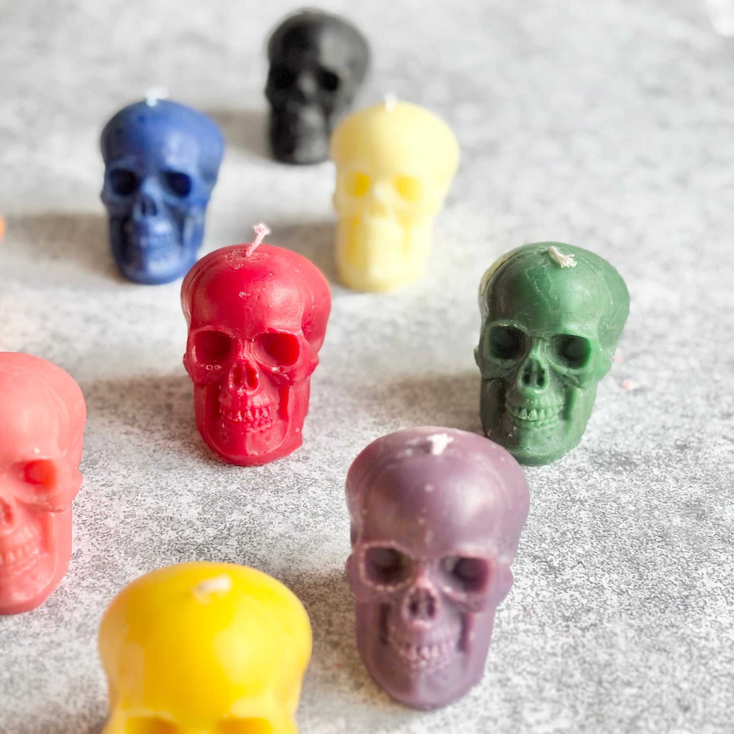 Small Size Skull Beeswax Candle | Colour Option Available