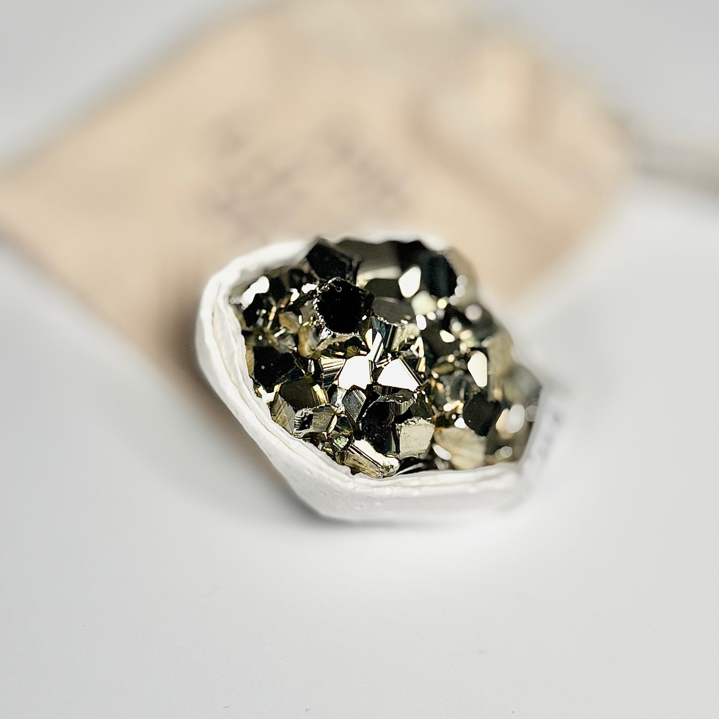 Peruvian Pyrite Cluster – 129g -Golden Brilliance & Striking Presence