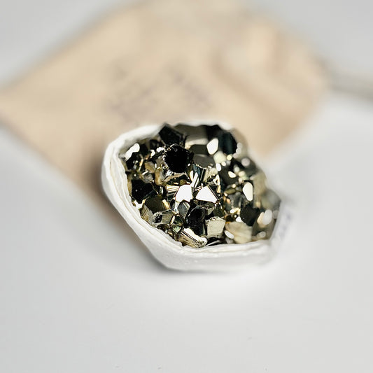 Peruvian Pyrite Cluster – 129g -Golden Brilliance & Striking Presence