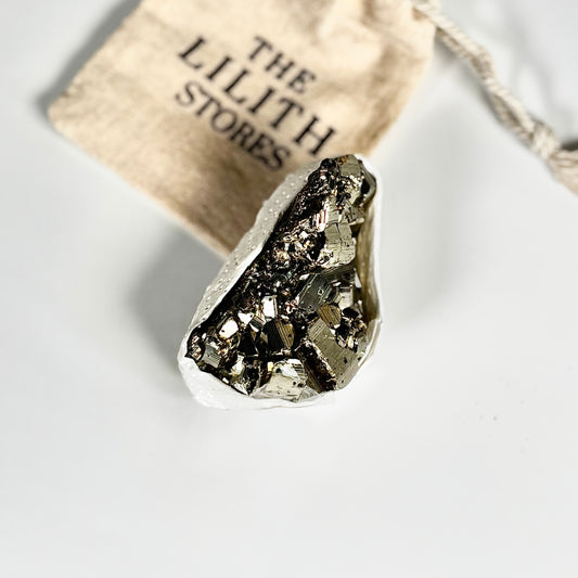 Peruvian Pyrite Cluster – 236g -Golden Brilliance & Striking Presence
