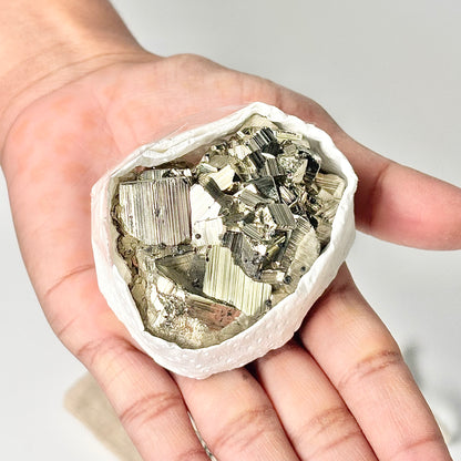 Peruvian Pyrite Cluster – 200g -Golden Brilliance & Striking Presence