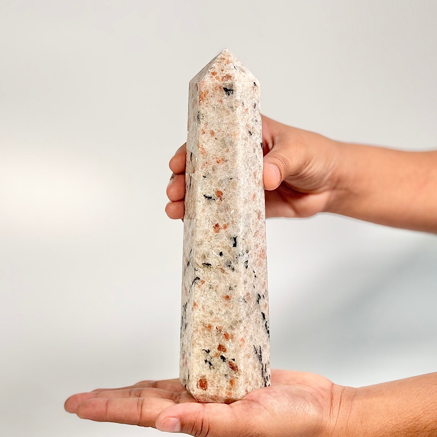 Sunstone Six-Facet Tower – 794 Gm - Ignit Joy • Embrace Confidence • Manifest Positivity