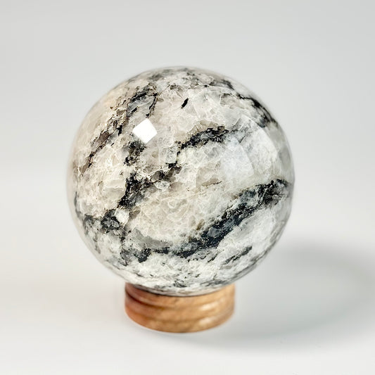 Rainbow Moonstone Sphere – Large - 1770 Gm | Cultivates Compassion & empathy