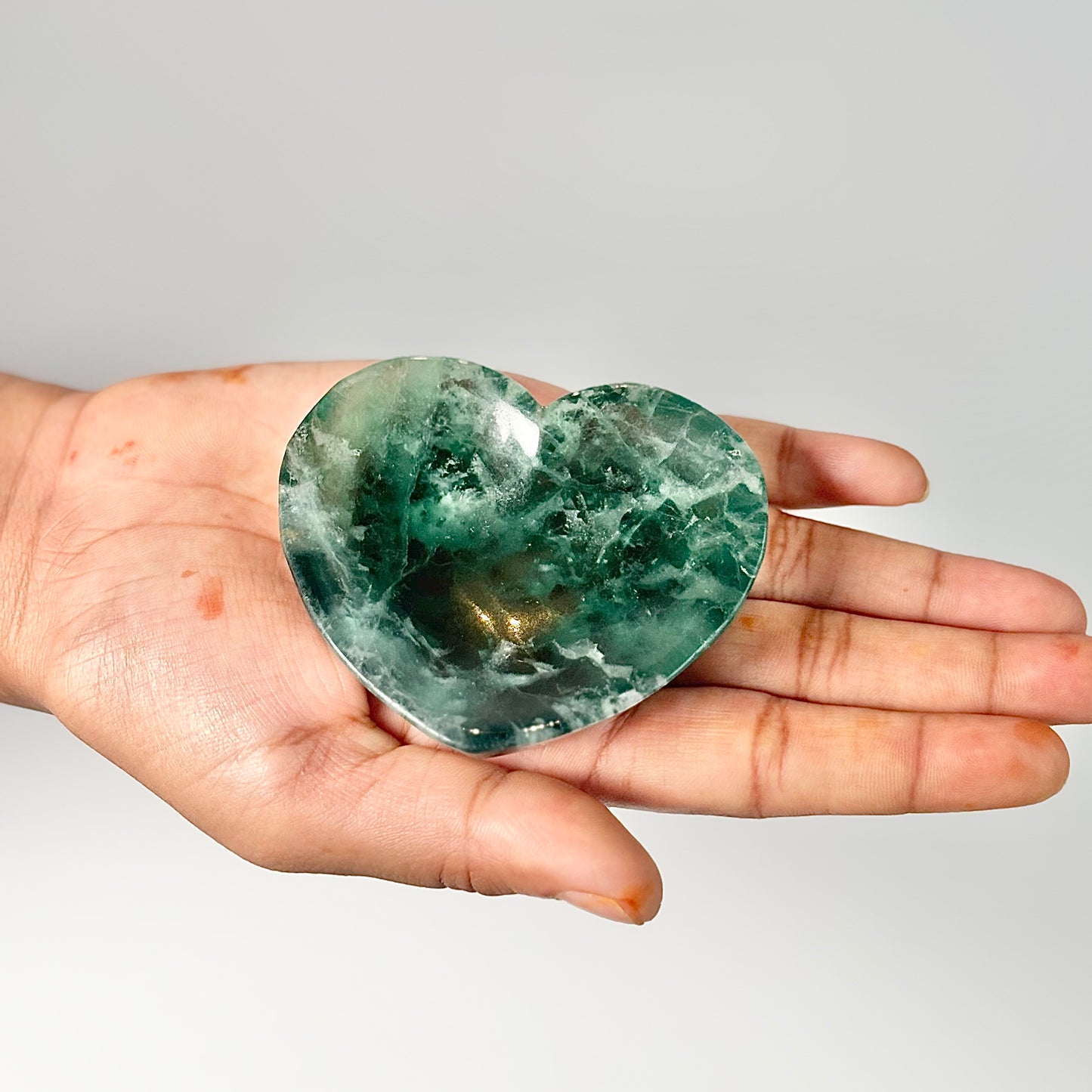 This Green Fluorite Heart Bowl