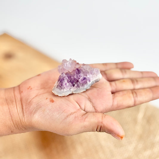 Amethyst Cluster - 35 Gm | Helps activating Third Eye & Psychic abilities