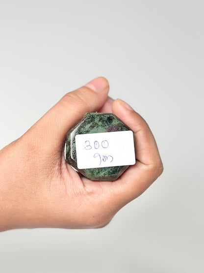 Eight Facet Zoisite Tower – 300g - Natural Green Beauty & Balanced Design