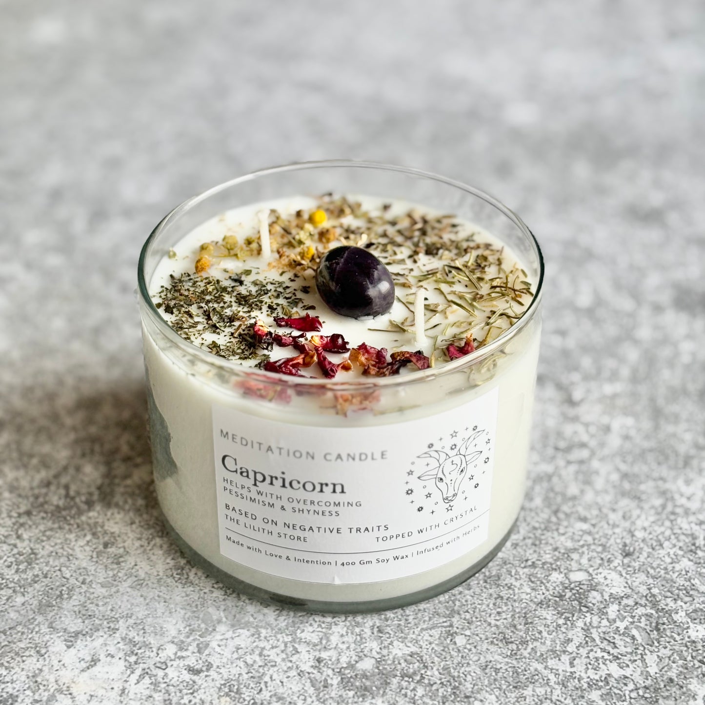 Capricorn Zodiac Soy Intention Candle | 400 Gm