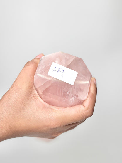 Eight Facet Rose Quartz Tower – 1kg - Elegance, Warmth & Gentle Charm