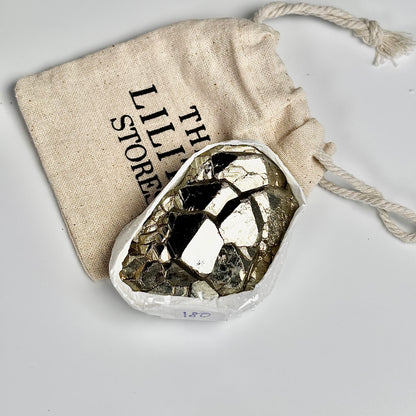 Peruvian Pyrite Cluster – 180g -Golden Brilliance & Striking Presence