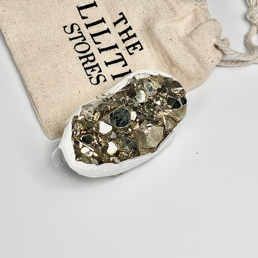 Peruvian Pyrite Cluster – 107g -Golden Brilliance & Striking Presence
