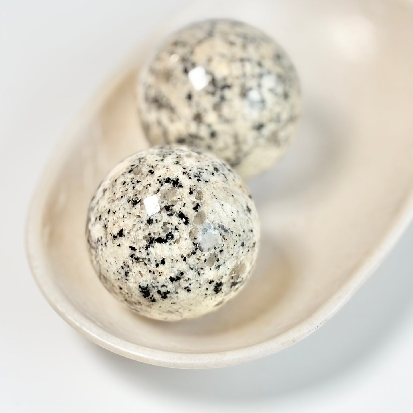 Dalmatian Jasper Sphere - Promotes Joy & Release Negativity
