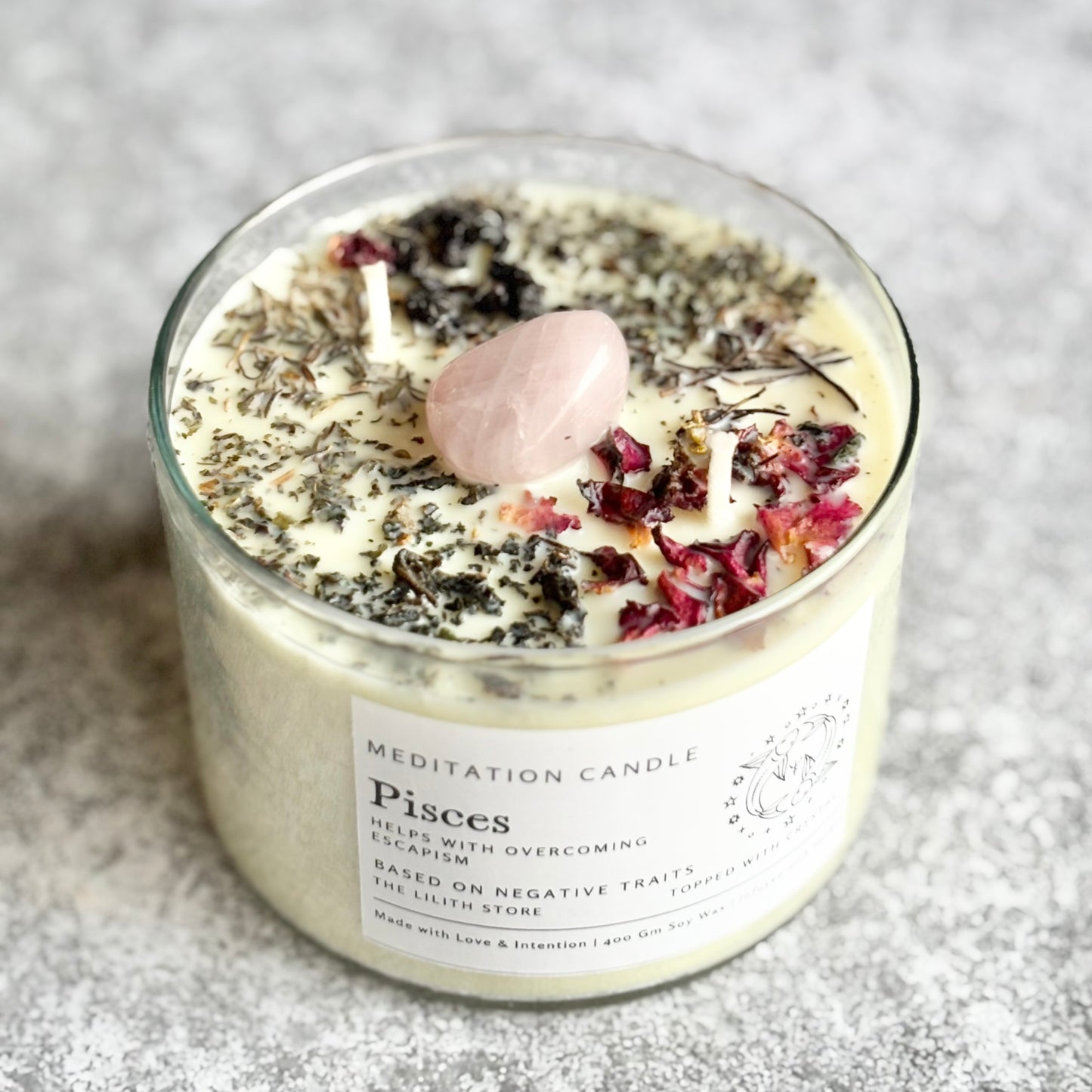 Pisces Zodiac Soy Intention Candle | 400 Gm