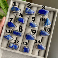 Load image into Gallery viewer, Lapis Lazuli Oxidised Ring | Mental Peace and Communication