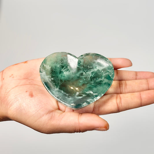 This Green Fluorite Heart Bowl