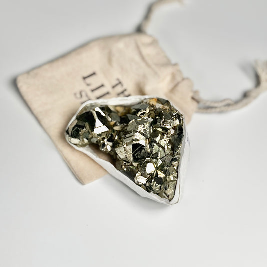 Peruvian Pyrite Cluster – 229g -Golden Brilliance & Striking Presence