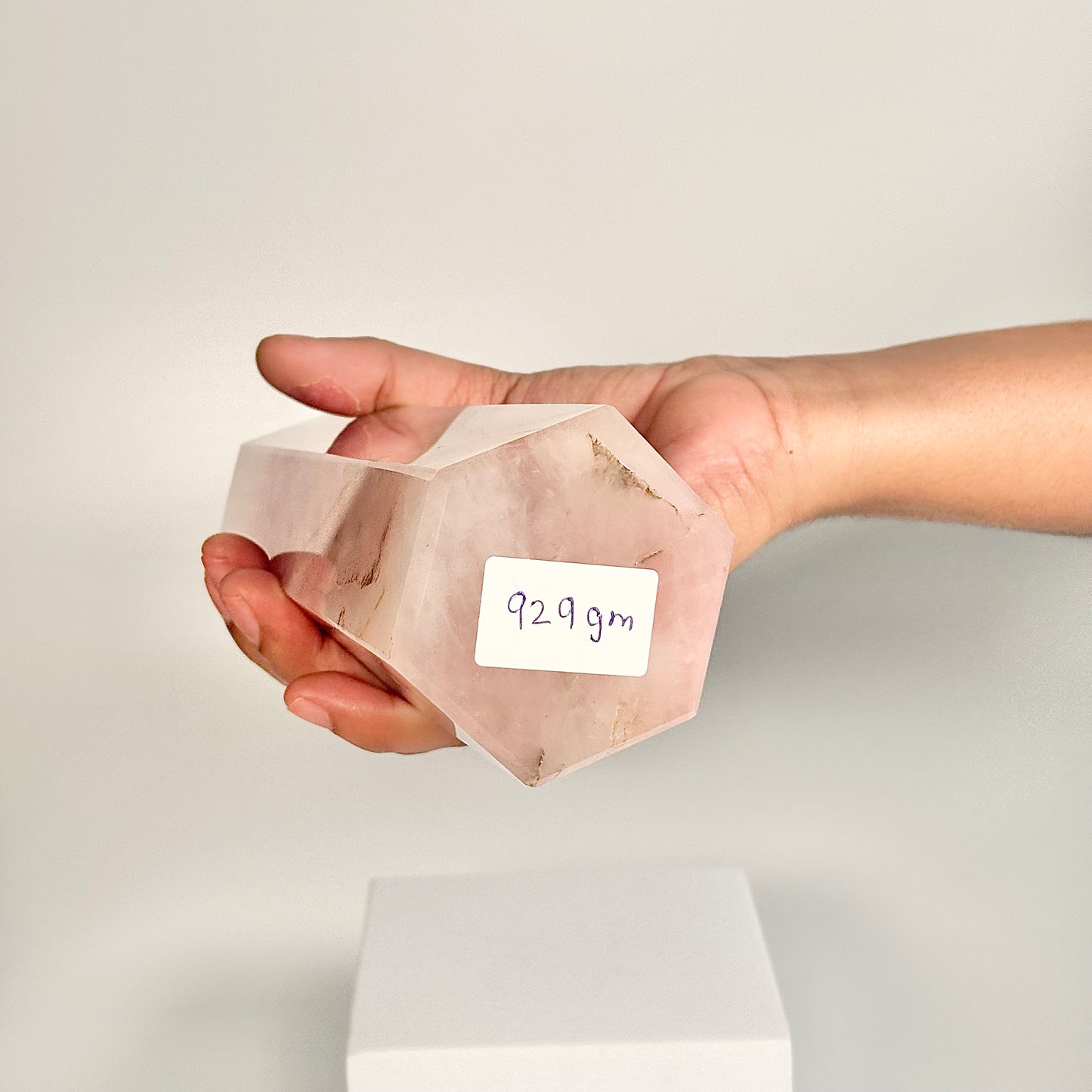 Rose Quartz Six-Facet Tower – 929g - Attract Love • Heal Emotionally • Radiate Compassion