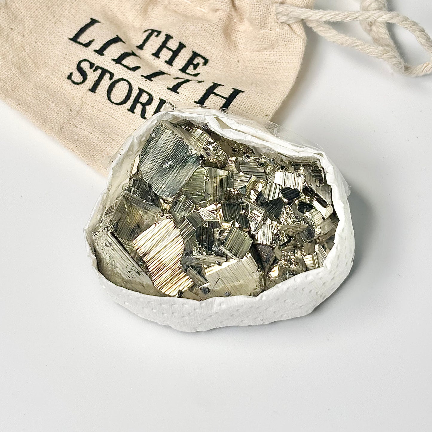 Peruvian Pyrite Cluster – 200g -Golden Brilliance & Striking Presence