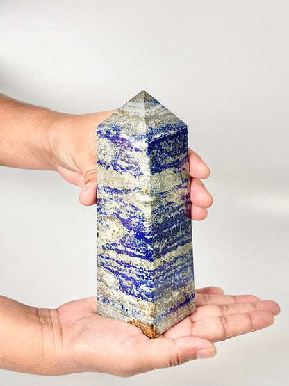 Four Facet Lapis Lazuli Tower – 870g - Truth, Wisdom & Inner Power