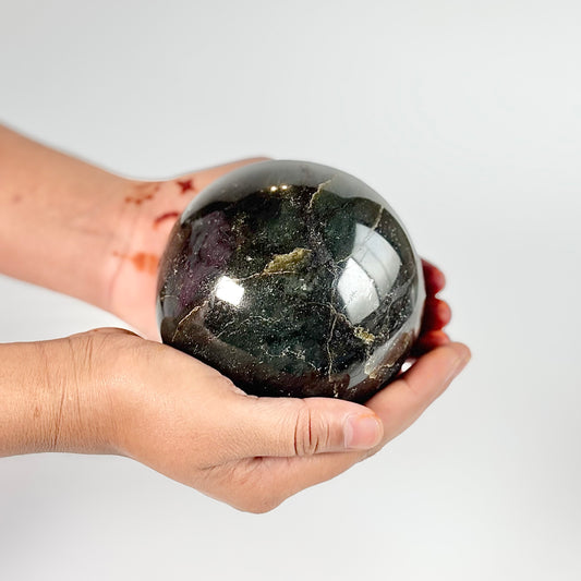 Labradorite Large Sphere - 1.1 Kg | Promotes Spiritual Growth