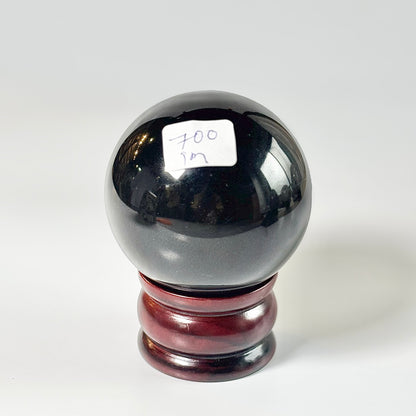 Black Obsidian Sphere 700 Gm – Grounding & Clarity
