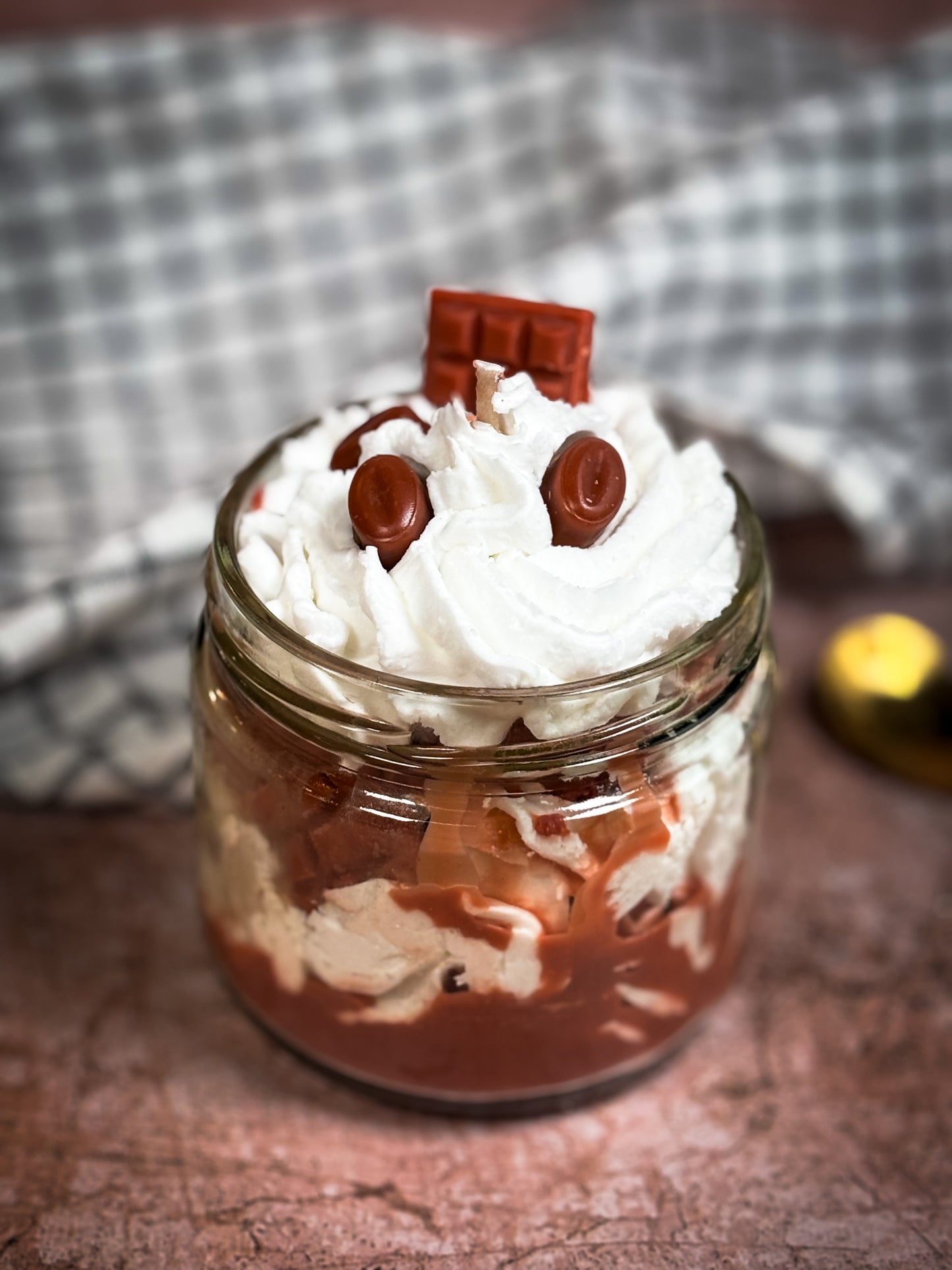 Choco Coffee Cheesecake Dessert Candle - 220g