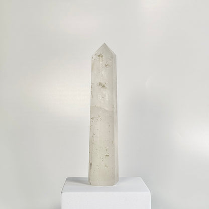 Clear Quartz Six-Facet Tower – 348g - Amplify Energy • Clarity of Mind • Spiritual Alignment