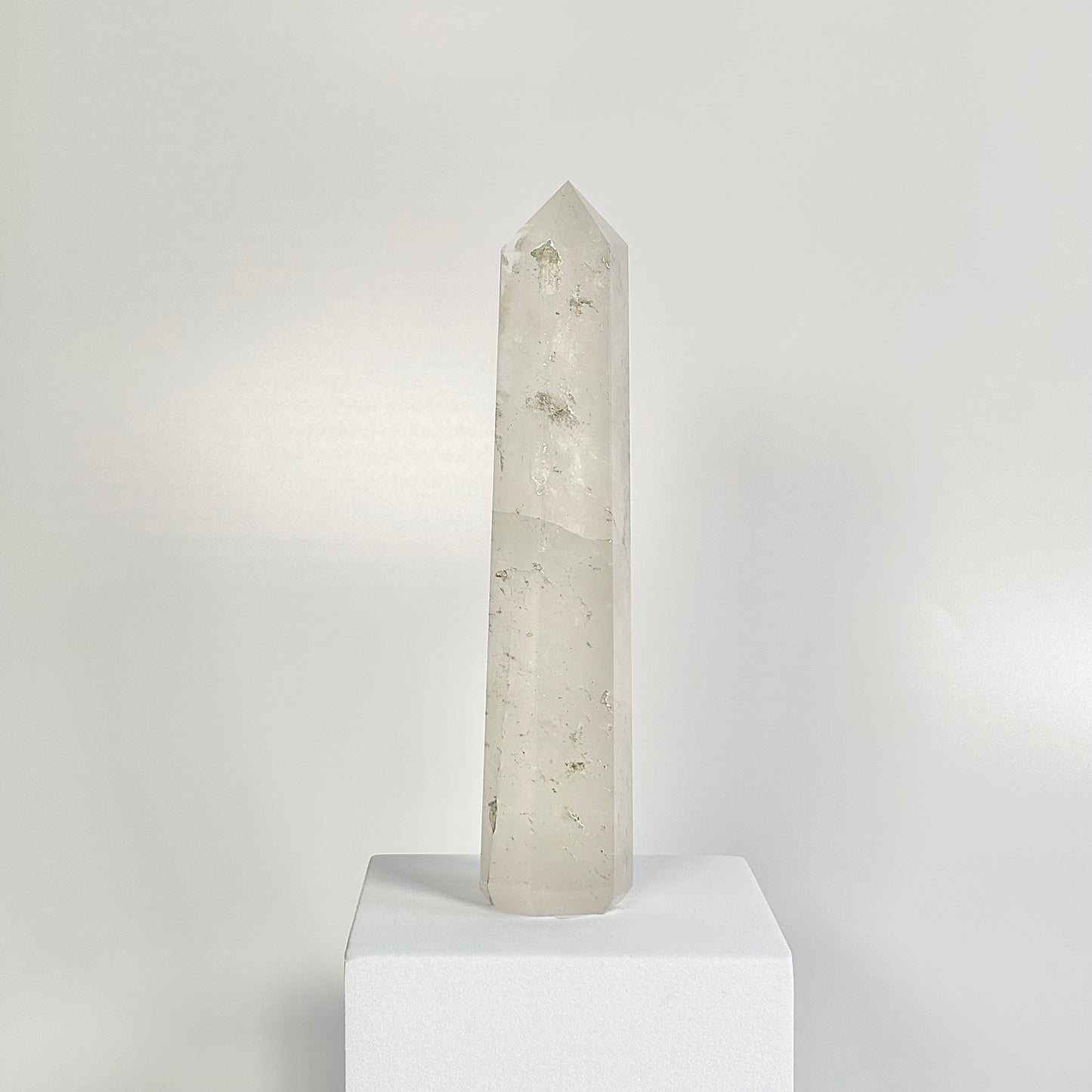 Clear Quartz Six-Facet Tower – 348g - Amplify Energy • Clarity of Mind • Spiritual Alignment