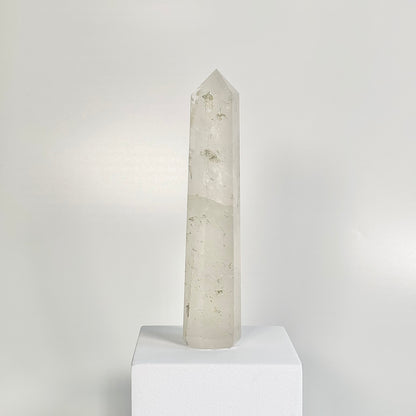 Clear Quartz Six-Facet Tower – 348g - Amplify Energy • Clarity of Mind • Spiritual Alignment