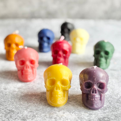 Small Size Skull Beeswax Candle | Colour Option Available