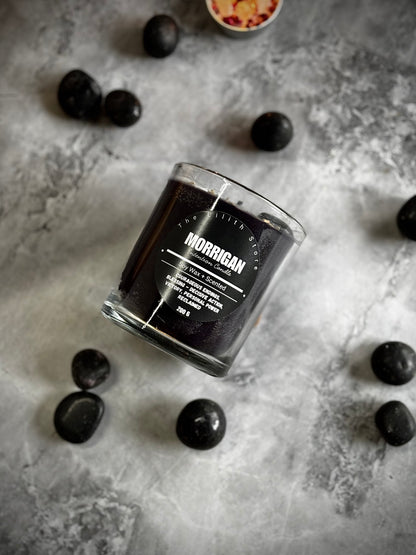 The Morrígan Altar Candle – 200 g Soy Wax Jar Candle for Ritual & Devotion