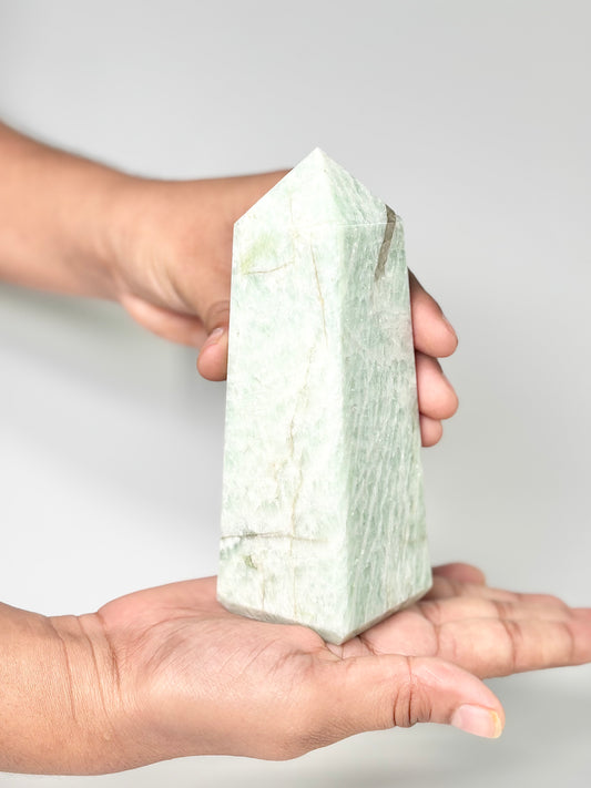Four Facet Amazonite Tower – 460g - Soothing Colour & Grounded Form